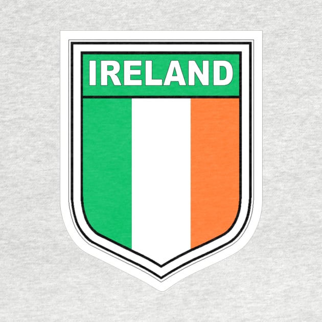Flag of Ireland in a shield by pickledpossums